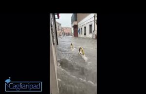 Pirri, nuovo disastro annunciato | Via Italia è un fiume in piena