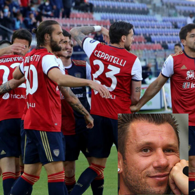 Cassano alla tv di Bobo Vieri: “Vedo male il Cagliari”