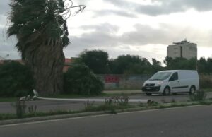 Quartu, crolla un palo della luce: Lungomare Saline bloccato