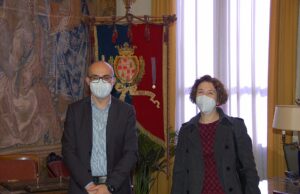 Paolo Truzzu riceve la nuova soprintendente Monica Stochino