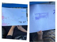 Carrarmati e pullman: paura e speranza nei disegni dei bimbi ucraini