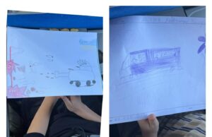 Carrarmati e pullman: paura e speranza nei disegni dei bimbi ucraini