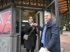 Cagliari, il chiosco di piazza Ingrao consegnato al Consolato d’Ucraina