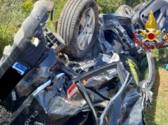 Grave incidente sulla 196, un’auto esce di strada ribaltandosi