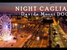 Cagliari by night: vedute cittadine a bordo di un drone | Video