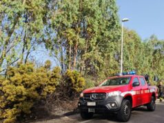 Flumini, ieri il primo incendio: cunette ancora piene di erbacce