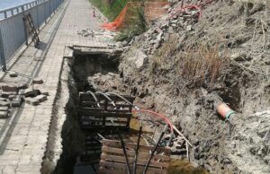 Lavori a Molentargius, nessun cartello sulla pista ciclabile