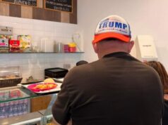 Cagliari, avvistato un sostenitore di Donald Trump