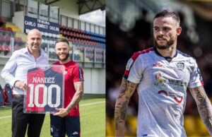 Cagliari, Nández festeggia le prime 100 presenze in maglia rossoblù
