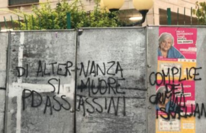 Scritte di matrice anarchica a Cagliari, presa di mira sede Fratelli d’Italia