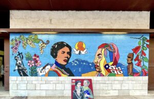Nuoro, un murale per ricordare Grazia Deledda e Gabriela Mistral