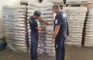 Sequestrate 71,5 tonnellate di pellet “egiziano” a Cagliari