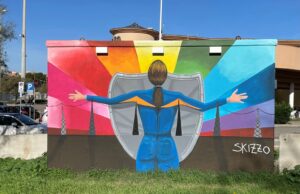 Cagliari, la street art di Giorgio Casu per la sicurezza sul lavoro