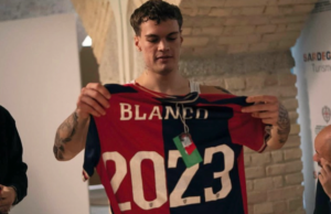 Blanco a Cagliari, Truzzu lo omaggia con la maglia rossoblù