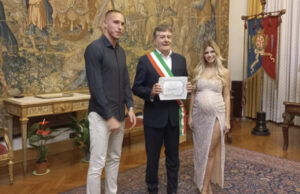 Il portiere Radunovic si è sposato al Comune di Cagliari