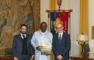 Truzzu riceve in Municipio il ministro del Senegal Diop