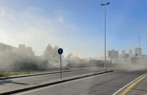 Via Vesalio, incendio negli spogliatoi dell’ex Uragano