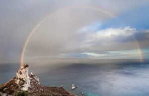 Il regalo della natura: uno splendido arcobaleno dalla Sella del Diavolo