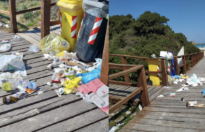 Vergogna a La Pelosa: spiaggia preda degli incivili e dei rifiuti