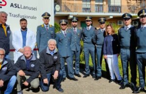 Tortolì, Guardia di Finanza di buon cuore: donate 14 sacche di sangue