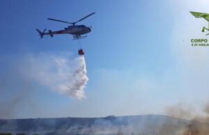 Arriva il maestrale, resta alto il pericolo incendio in tutta la Sardegna