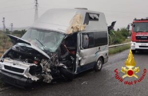 Quartu, camper contro un camion: coinvolta famiglia tedesca