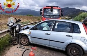 Santa Maria Coghinas, scontro tra auto e moto: grave il centauro