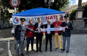 Cagliari, in Piazza Yenne l’Associazione DonatoriNati Polizia di Stato