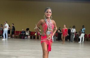 La tredicenne Giulia Cinus pluricampionessa italiana di ballo
