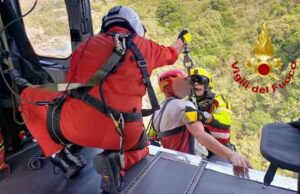 Perso nelle campagne di Monti: viene recuperato dai Vigili del fuoco