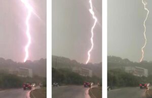 Tempesta di fulmini nell’Oristanese e temperature in picchiata