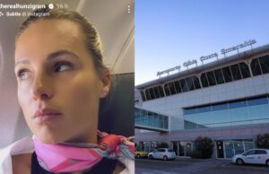 Incendio a Olbia, Hunziker sui social: “Volo in ritardo di un’ora”