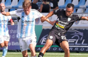 L’Olbia si è persa: l’Entella, ultima in classifica, si impone per 3-1