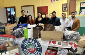 La solidarietà di Forza Italia Giovani: donati abiti usati a Elmas