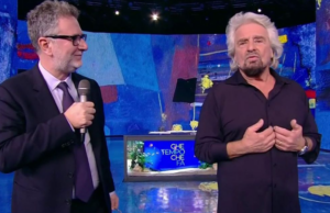 Beppe Grillo attacca Bongiorno da Fazio: “Fa comizietti davanti ai tribunali”