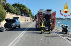 Quartu, scontro tra un’auto e due moto: un uomo in codice rosso