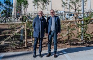 Cagliari, inaugurata nuova area verde davanti alla Basilica di Bonaria