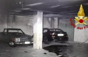 Porto Torres, incendio in un box auto: famiglia evacuata