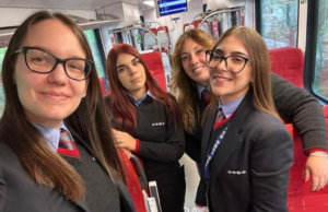 Martina, Serena, Michela e Francesca: a Mandas, treno Arst tutto al femminile
