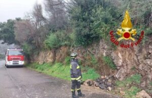 Frana sulla strada a Santu Lussurgiu, possibile chiusura della sp 15