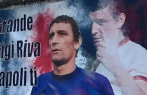 Riva, anche Napoli celebra il mito: spunta un murale ai Quartieri Spagnoli