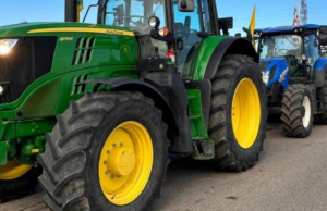 La protesta dei trattori arriva nel Sulcis, una sessantina di mezzi in marcia