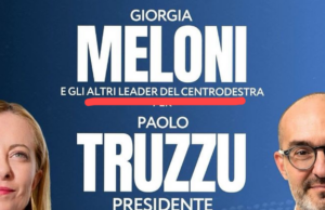 “Giorgia Meloni e gli altri”: ironie sul manifesto della premier a Cagliari