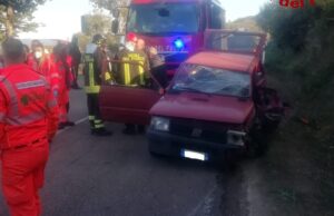 Pauroso scontro frontale a Talana: 82enne in gravi condizioni