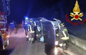 Tergu, scontro sulla sp15 e auto ribaltata: un ferito