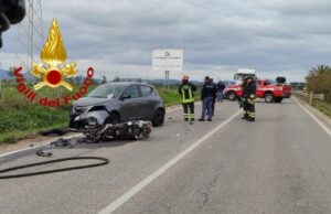 Scontro auto-moto ad Alghero: centauro perde la gamba nell’impatto