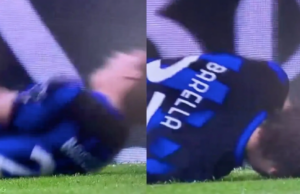 Barella si rotola per un rigore: il web lo sbeffeggia