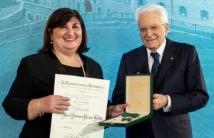 La cagliaritana Eleonora Galia premiata dal presidente Mattarella