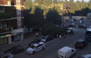 Paura a Cagliari: grosso ramo crolla sul marciapiede e sulle auto