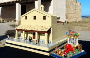 Pula, Sant’Efisio e il suo cocchio in mattoncini Lego